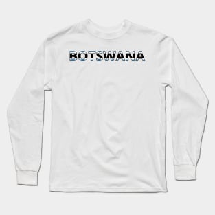 Drapeau Botswana Long Sleeve T-Shirt